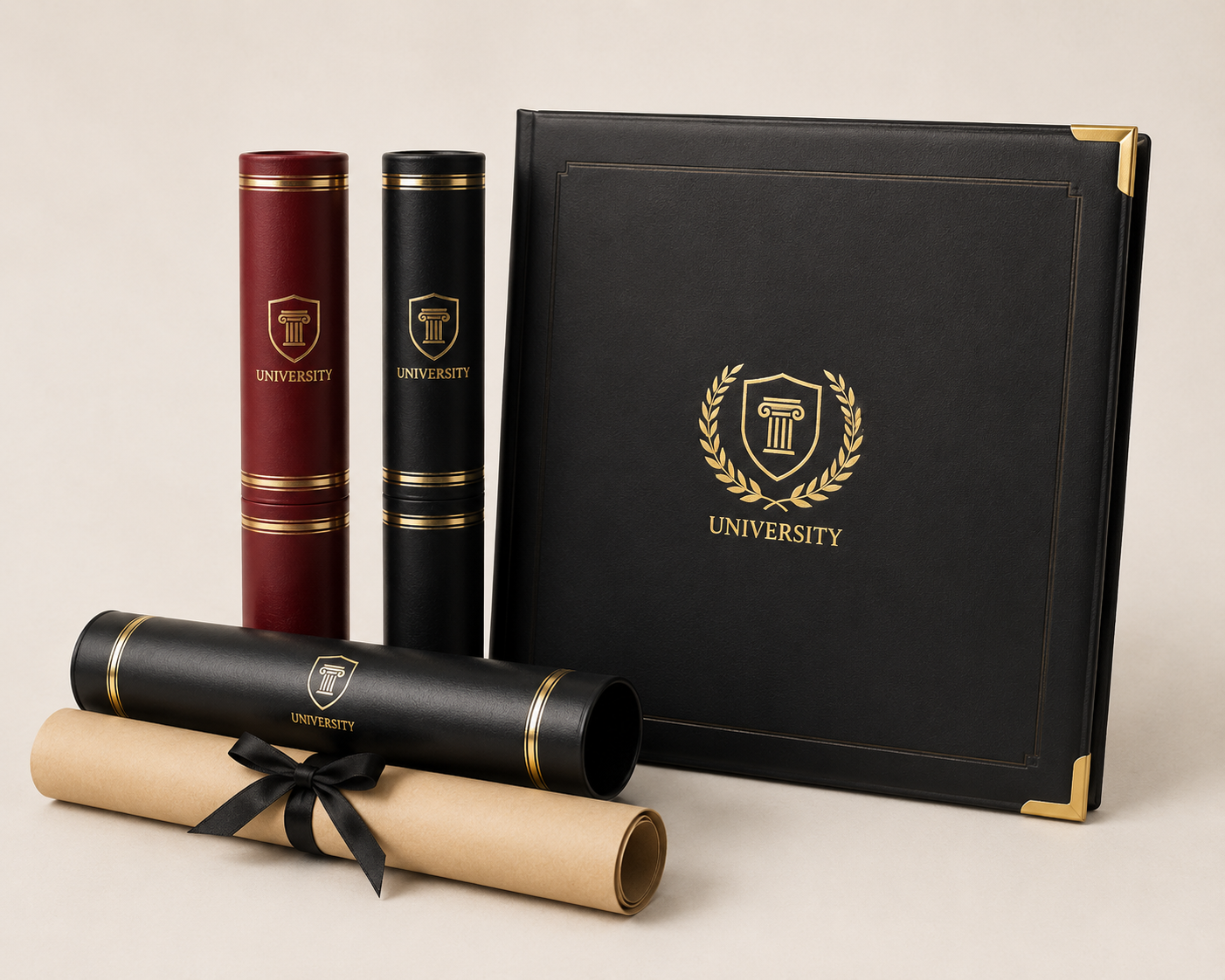 Custom certificate holders folders scroll holders wholesale graduation