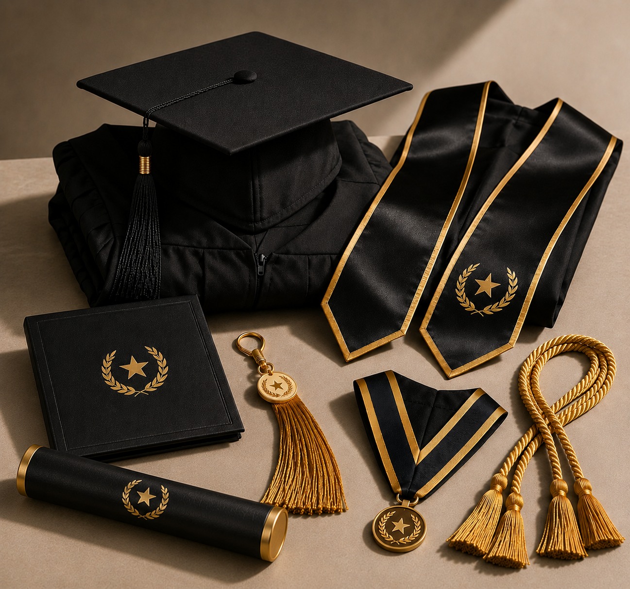 Premium custom graduation caps and academic regalia manufactured by Pinnacle Group